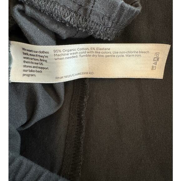 Eileen Fisher Plus 1X Gray Side Zip Organic Stretch Cotton Slim Ankle Pant (B) - Picture 8 of 8